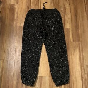 Zara Black Glitter Jogger Pants